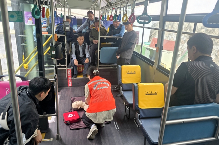 서대문구 마을버스 운수종사자 대상 심폐소생술 순회 교육